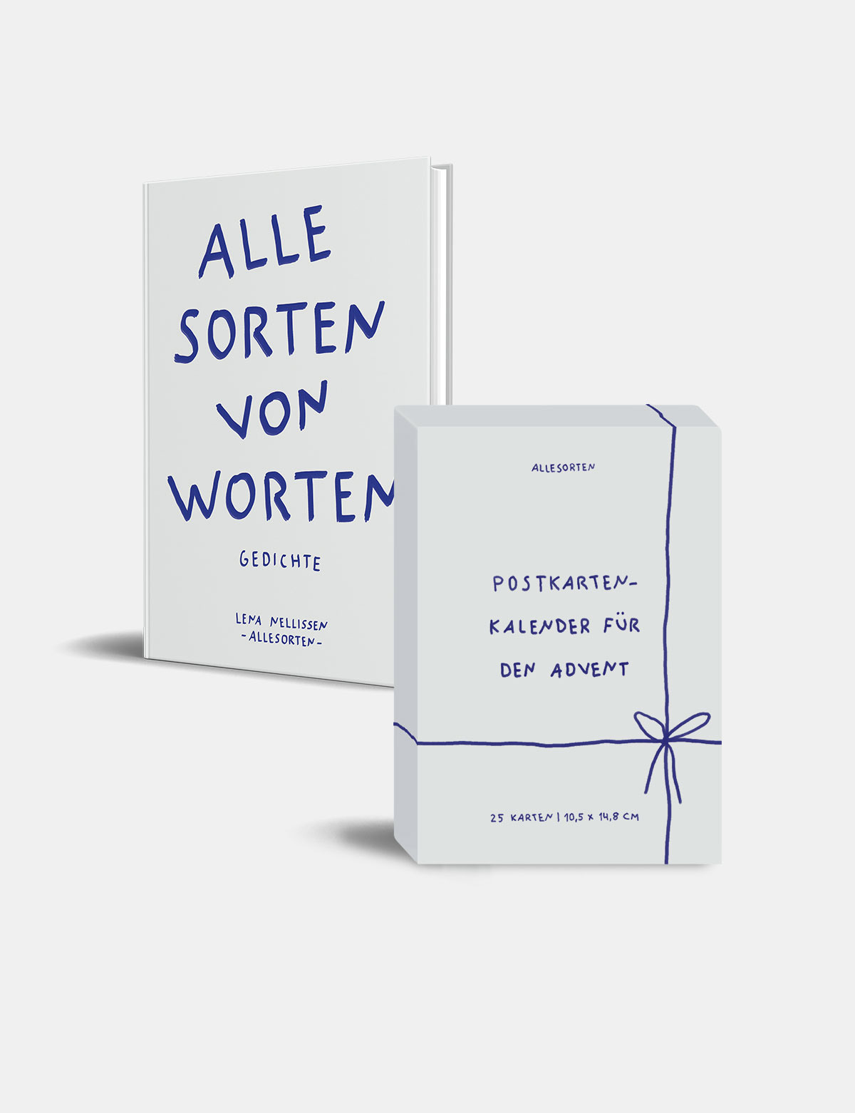 Allesorten Bundle: Postkarten-Adventskalender 2026 und Gedichtband